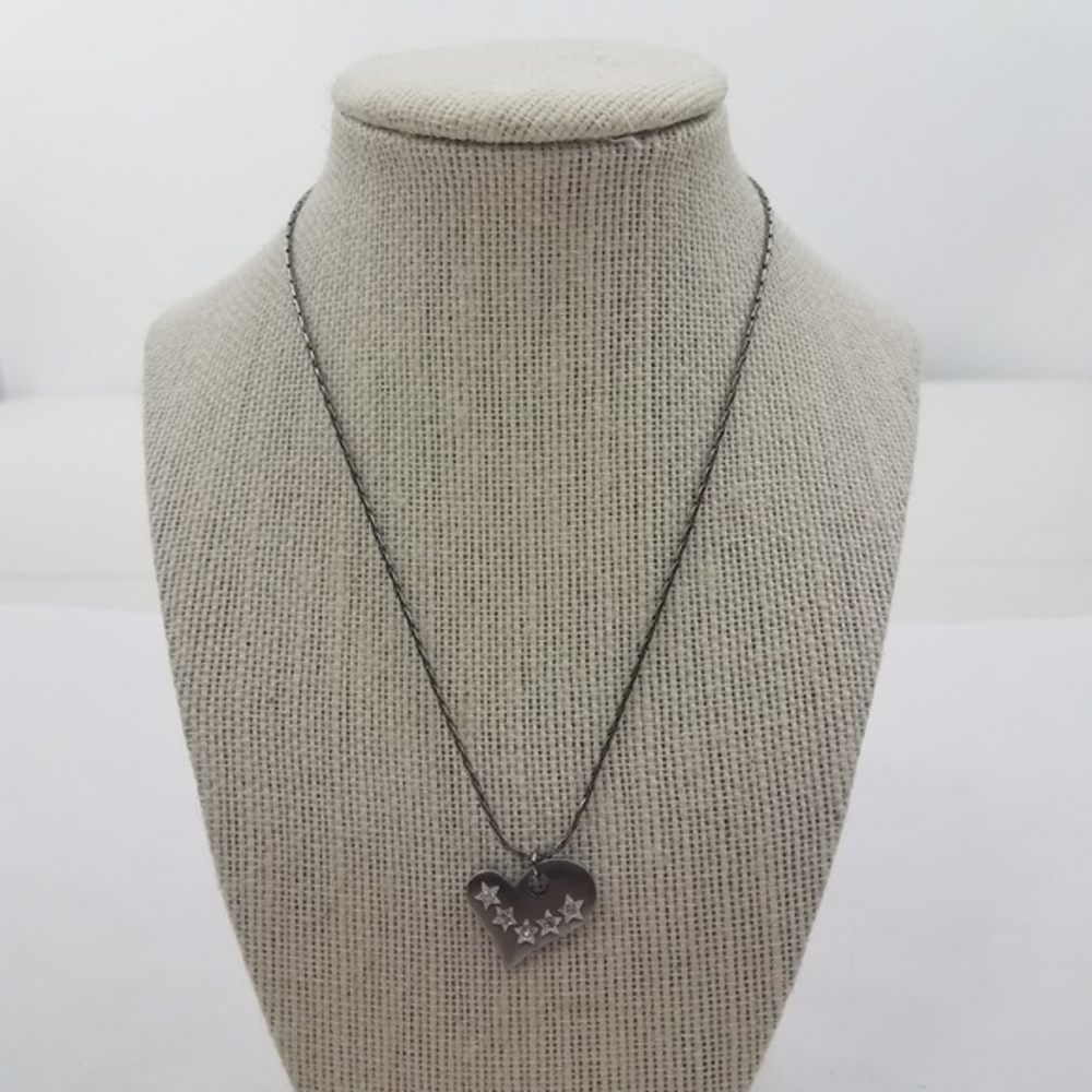 Fifth‎ Avenue Collection Silver Tone Heart Necklace